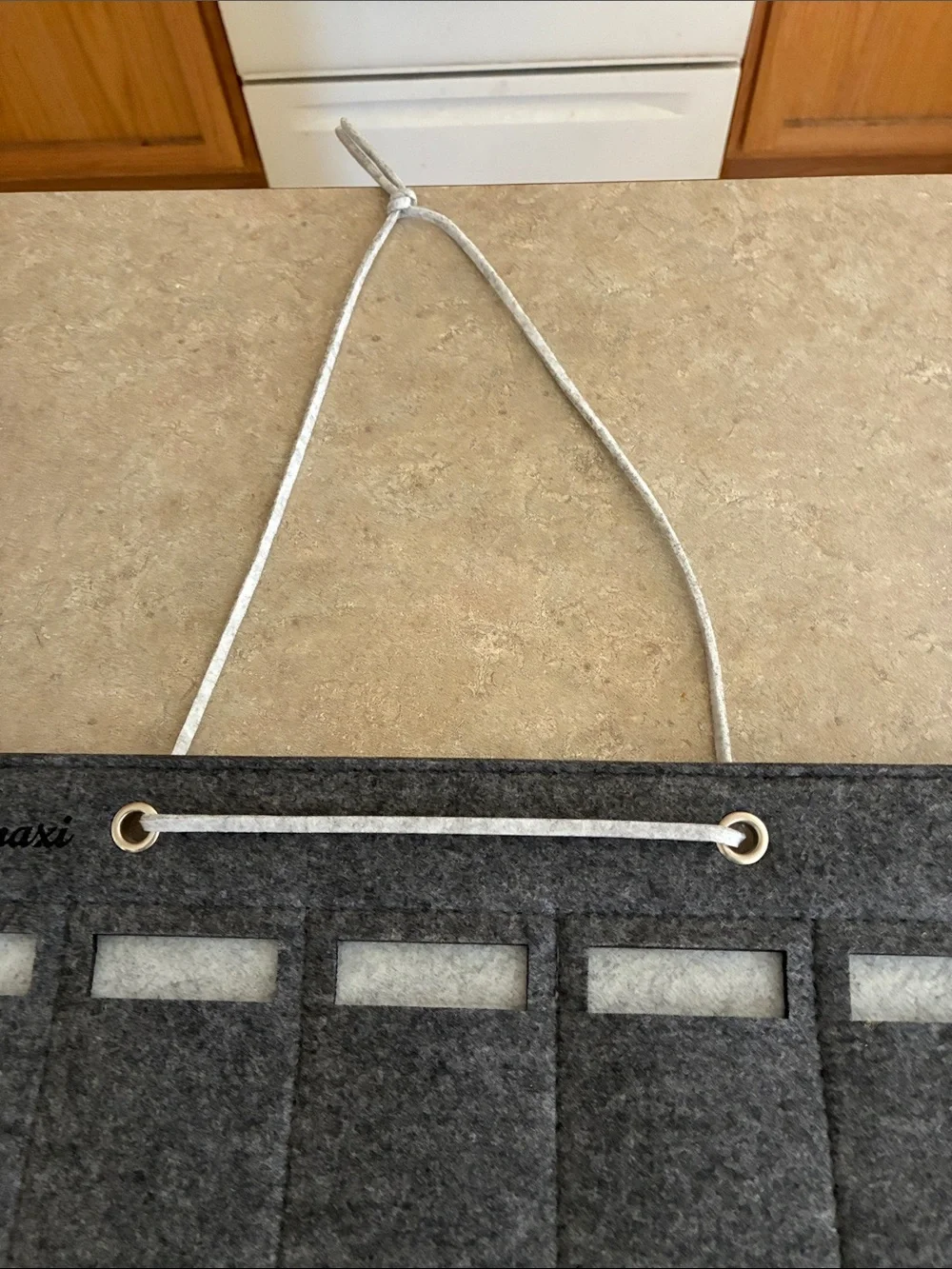 Felt Hanging Jewelry Organizer - sunglasses Dark Gray